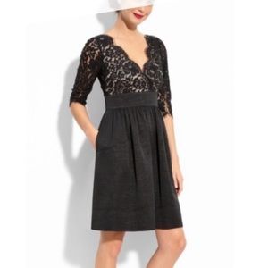 Eliza J black lace cocktail dress